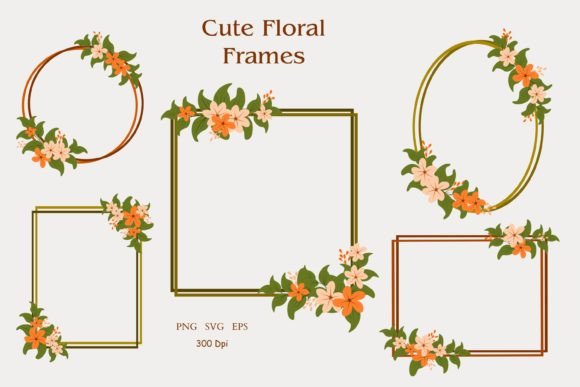 Cute Floral Frames Clipart: Graphics & Illustrations Review