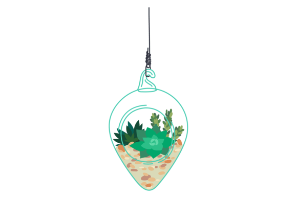 Floral Aquarium: House Green Decoration