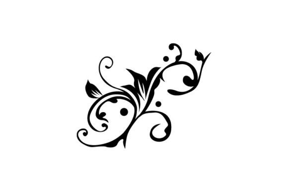 Floral Art of Border and Corner Isolated: Graphics & Illustrations for Editorial Polish