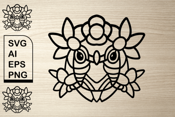 Floral Bird Outline O Graphics & Illustrations Review