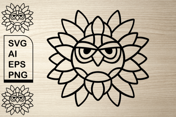 Floral Bird Outline T: Graphics & Illustrations