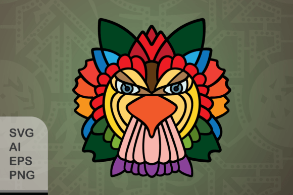 Funny Floral Bird N Graphics & Illustrations