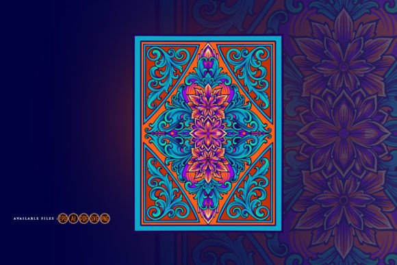 Intricate Engraved Floral Ornament: Illustration & Graphics Review