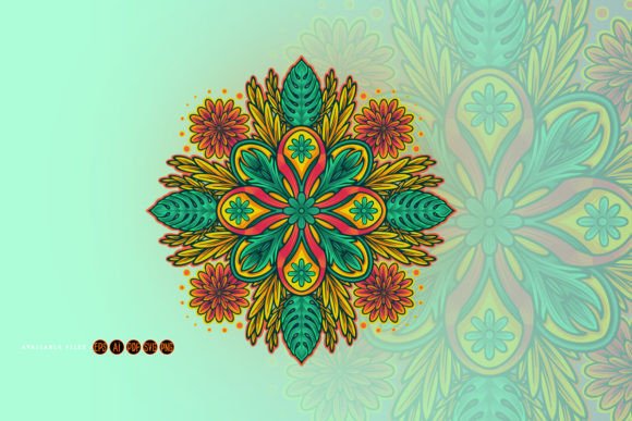 Ornate Mandala Floral Graphics & Illustrations Review