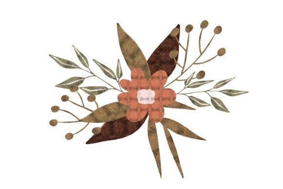Pastel Pale Floral Arrangement Element: Graphics & Illustrations for Editorial Polish