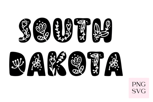 South Dakota Floral PNG SVG: Graphics & Illustrations for Local Branding