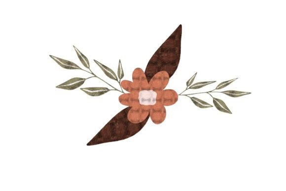 Watercolor Floral Element: Graphics & Illustrations for Local Branding
