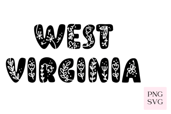 West Virginia Floral PNG SVG: Graphics & Illustrations