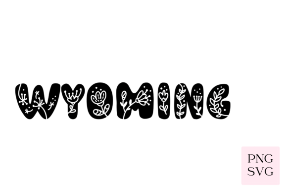 Wyoming Floral PNG SVG: Graphics & Illustrations for Local Branding